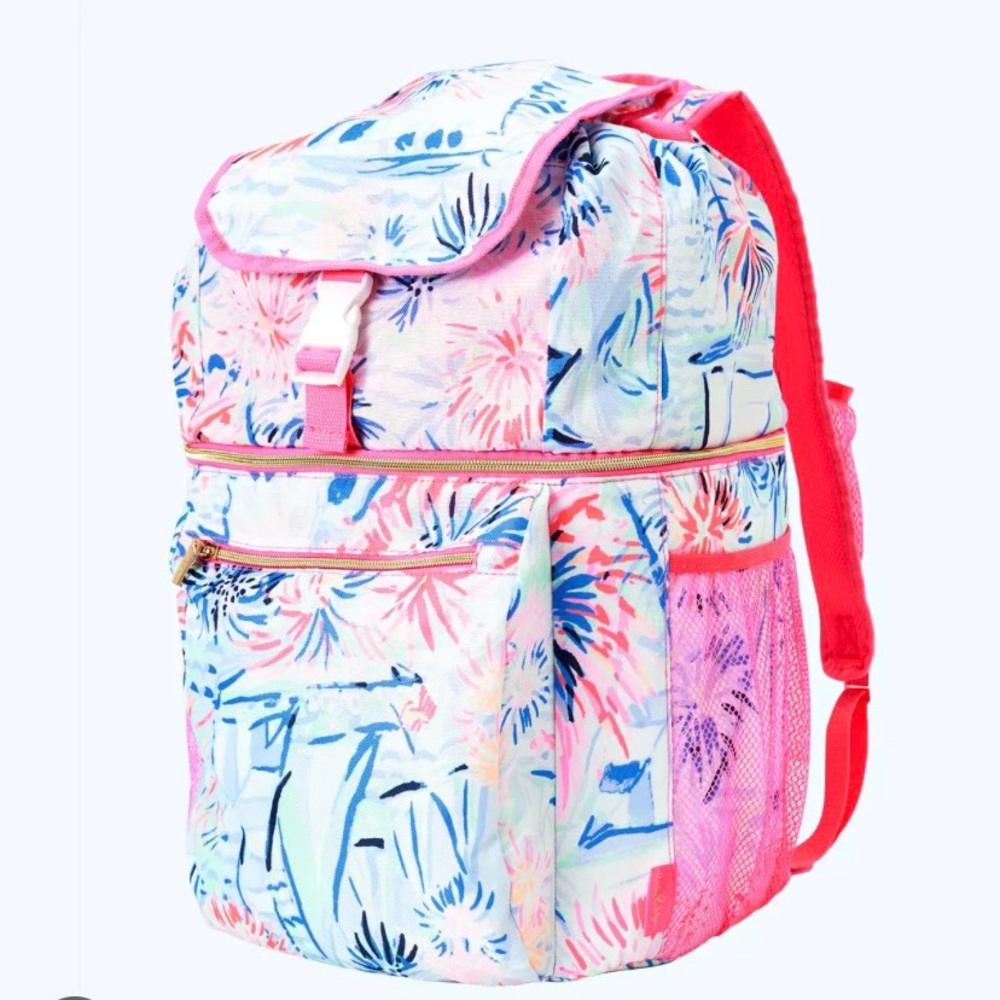 NWT Lily Pulitzer Backpack cooler”sea to shining sea”